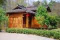 Chinese wooden house in the forest at Luoping,Yunnan,China.ÃÂ  Royalty Free Stock Photo